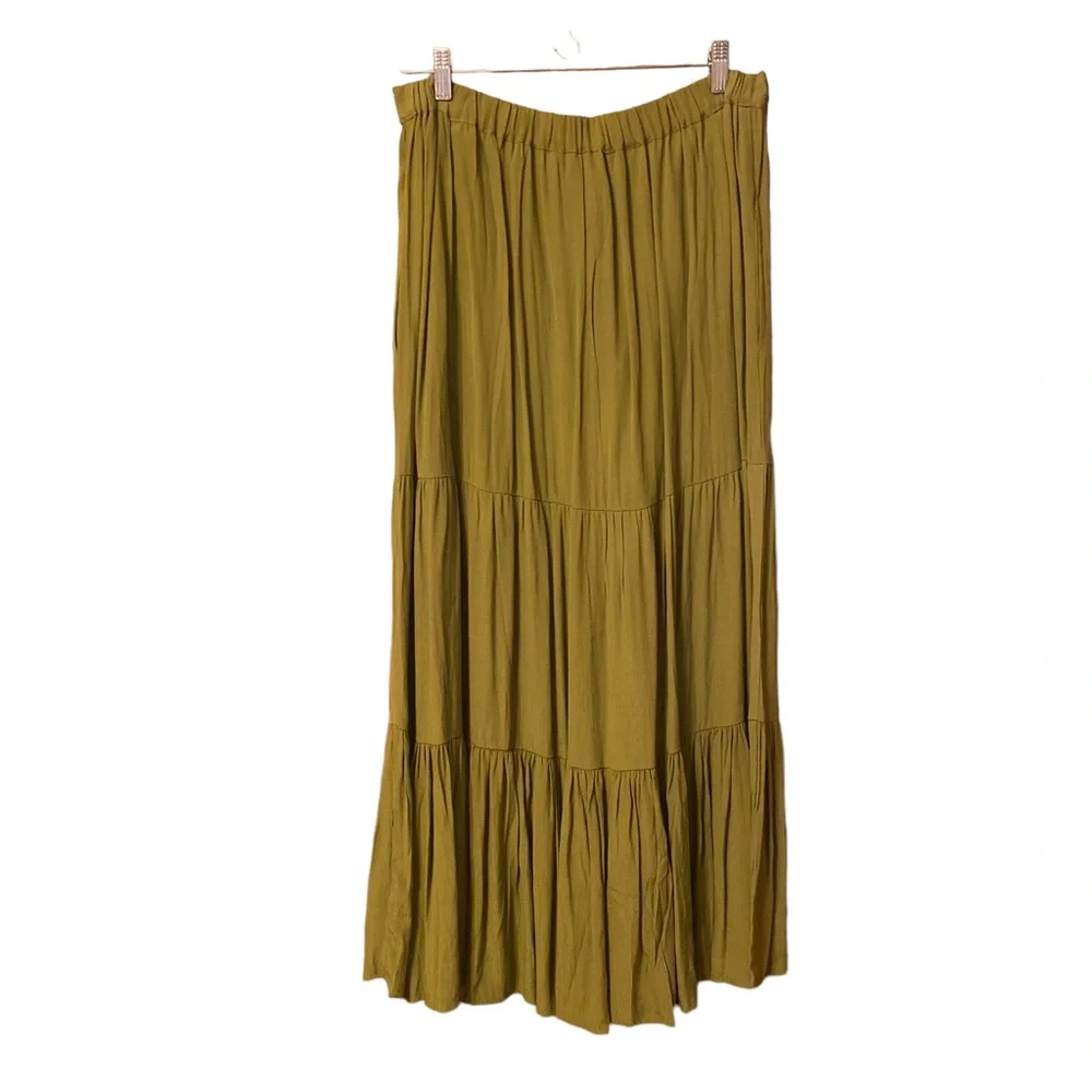 French Connection Easha Drape Button Front Skirt - Picture 2 of 13